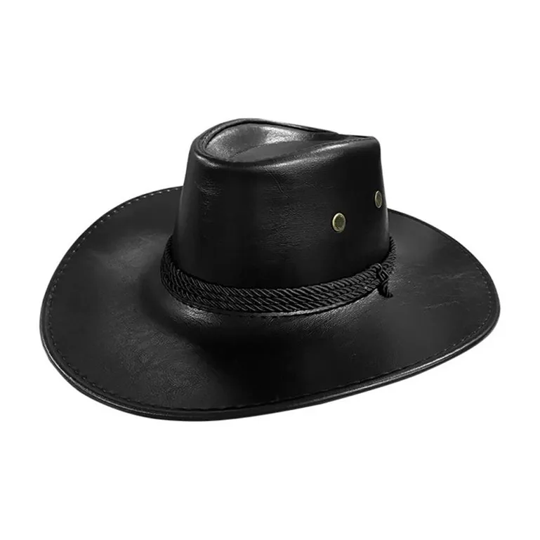 ASTAR HADES Faux Leather Hats & Caps Men's-4