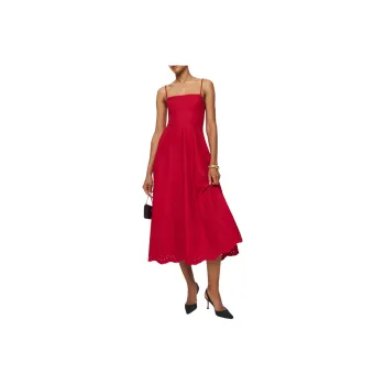 REFORMATION Cherie Dress Slip Dresses Women's Red