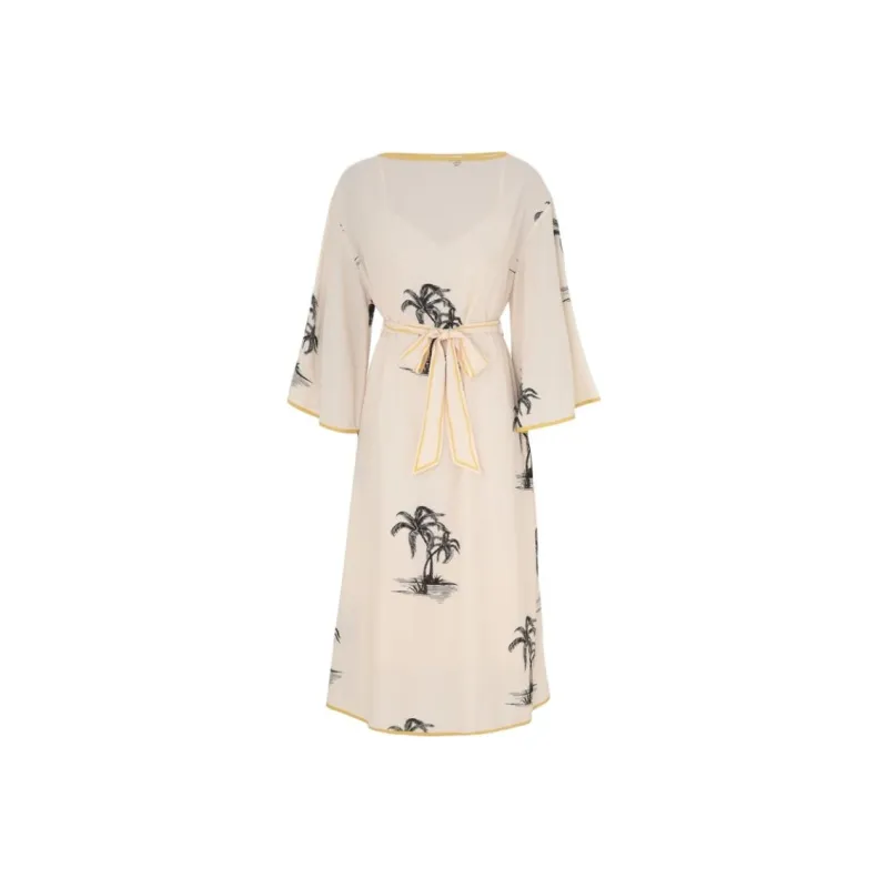 Zimmermann Long Sleeved Dresses Women's Cream Brown-0