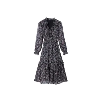 NINE WEST Long Sleeved Dresses Women's Floral