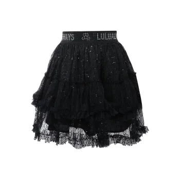 LULUALWAYS SS24 Casual Short Skirts Women's Black