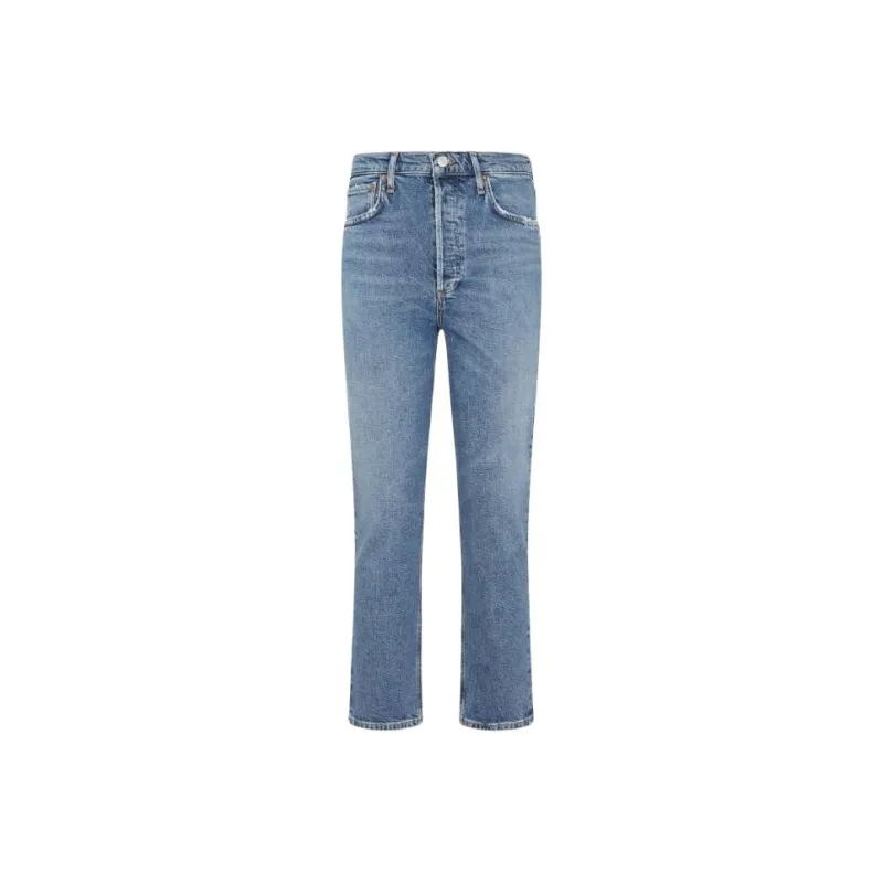 AGOLDE Riley High waisted Cropped Jeans-0