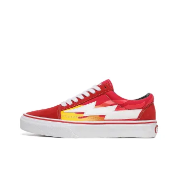 REVENFE X SPOTM x BURNING FLAME Slip Resistant, Abrasion Resistant, Breathable Low Top Canvas Shoes Unisex