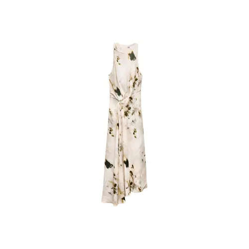 ZARA Sleeveless Dress Women's Nude Black