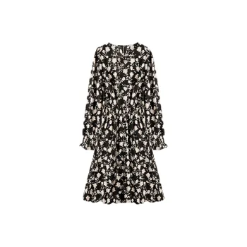 Still Quiet Long Sleeved Dresses Women's Black