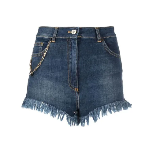 Elisabetta Franchi Denim Shorts Women's Blue