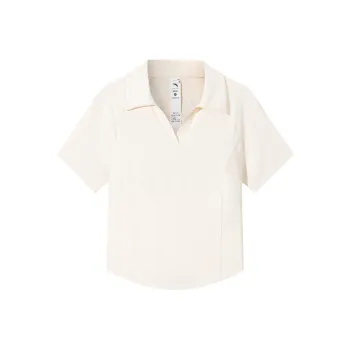 Anta Variety Training Collection Polo Shirt Women's Ecru