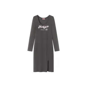 CHUU Long Sleeved Dresses Women's Carbon Gray