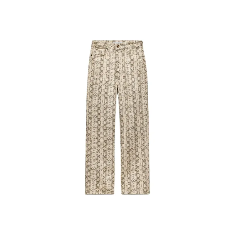 ZARA Jeans Women's Snakeskin Print-0