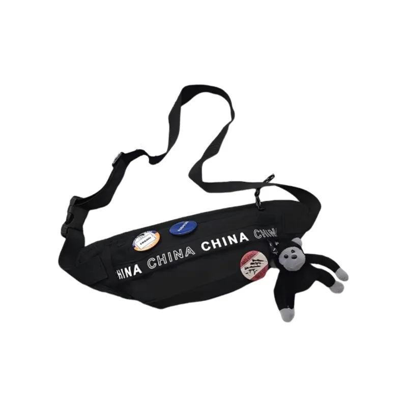 Warrior Nylon Fanny Pack Unisex Beige-8