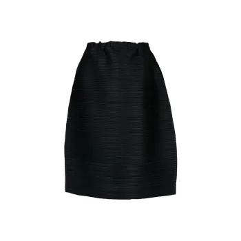 PLEATS PLEASE ISSEY MIYAKE SS23 Casual Long Skirt Women's Black