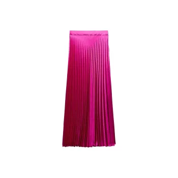 ZARA Casual Long Skirts Women's Fuchsia