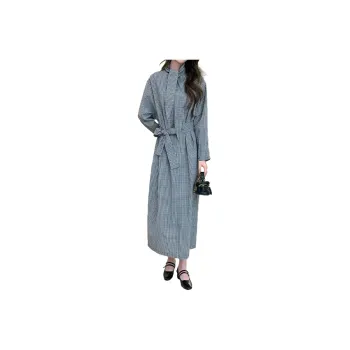 Mapping Long Sleeved Dresses Women's Black
