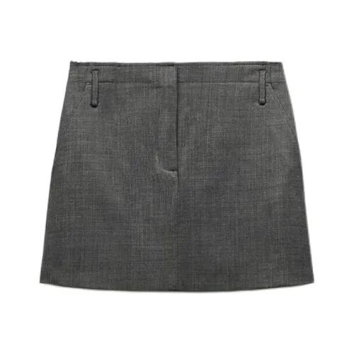 ZARA Casual Short Skirts Women's Zebra Print Gray