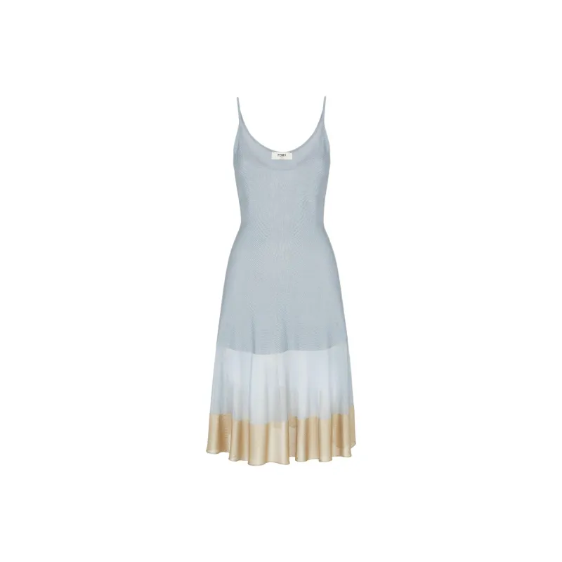 FENDI Slip Dresses Women's Blue-0