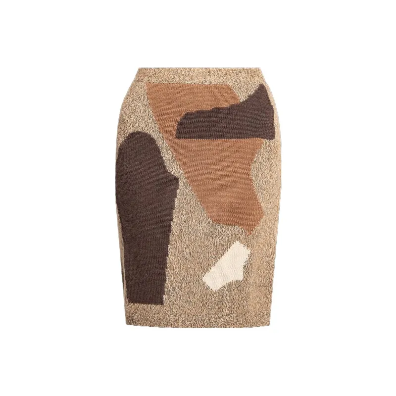 MOSCHINO Casual Short Skirts Women's Beige-0