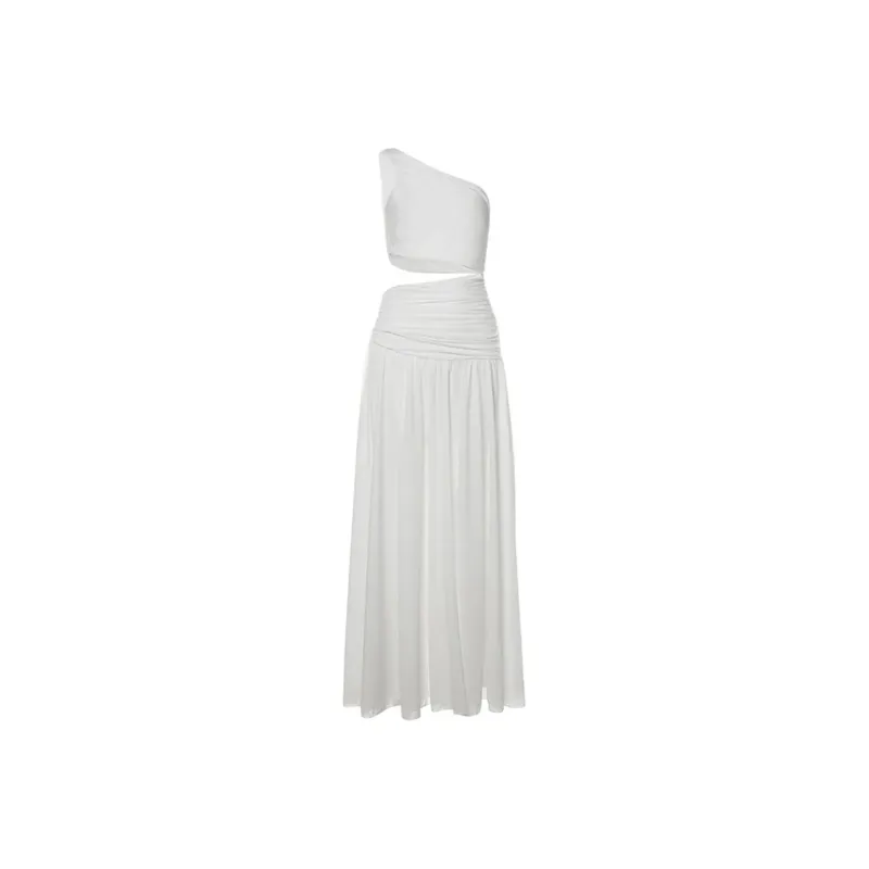 COVER TIME Sleeveless Dress Women's White-0