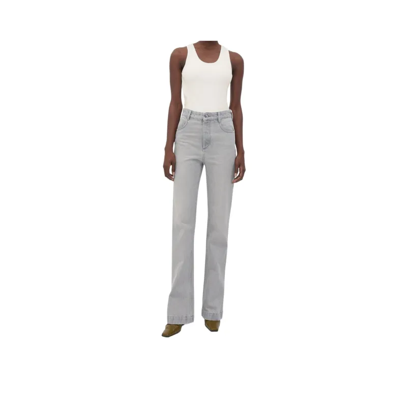 Bottega Veneta Washed Flared Leg Jeans-0