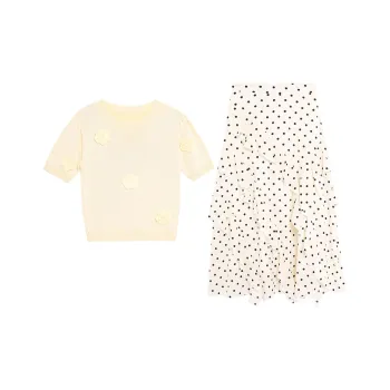 WOWI KCKS Skirt Set Women's Yellow