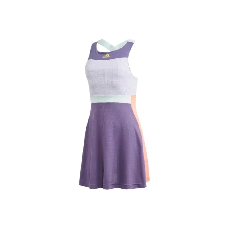 Adidas Sleeveless Dress Women's White Purple-0