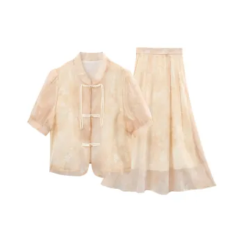 A Paradise For Awakening Skirt Set Women's Beige Apricot
