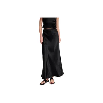 ELLE Casual Long Skirts Women's Black