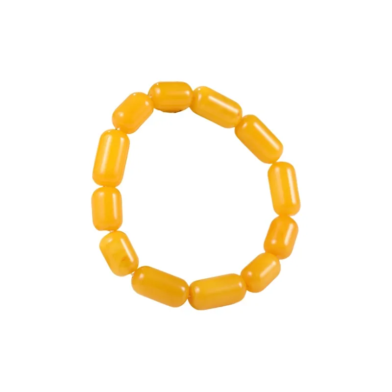 S&A Amber Beeswax Fine Jade Bracelets Women's-0