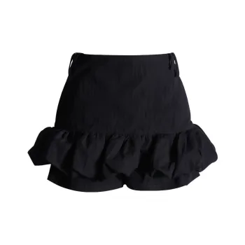 FHMY Casual Short Skirts Women's Classic Black