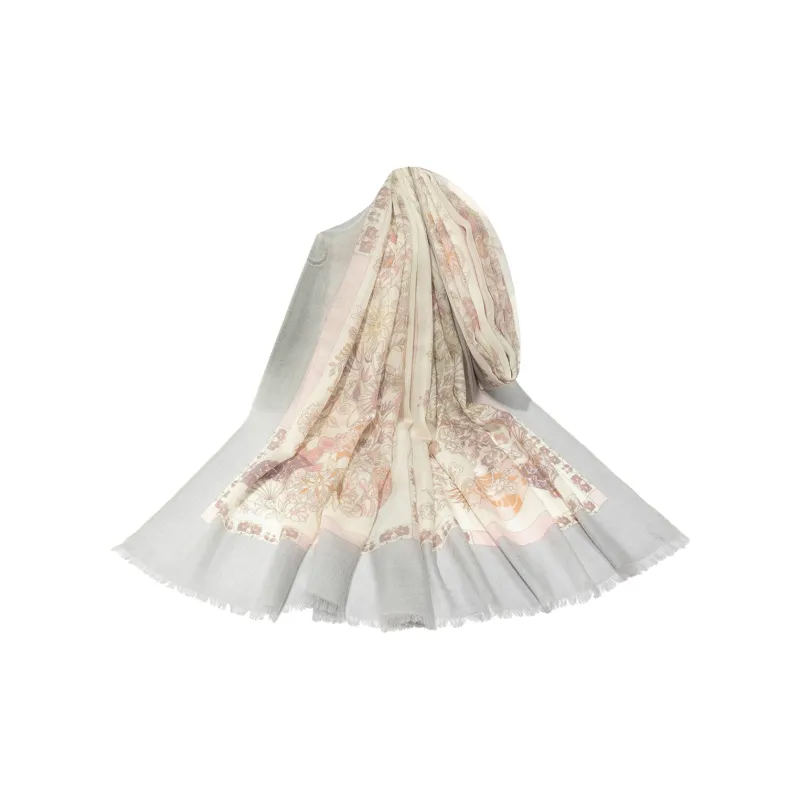 Shanghai Story 100% Cashmere Knit Scarves Women's Blossom Fantasy Gift Box Set-23