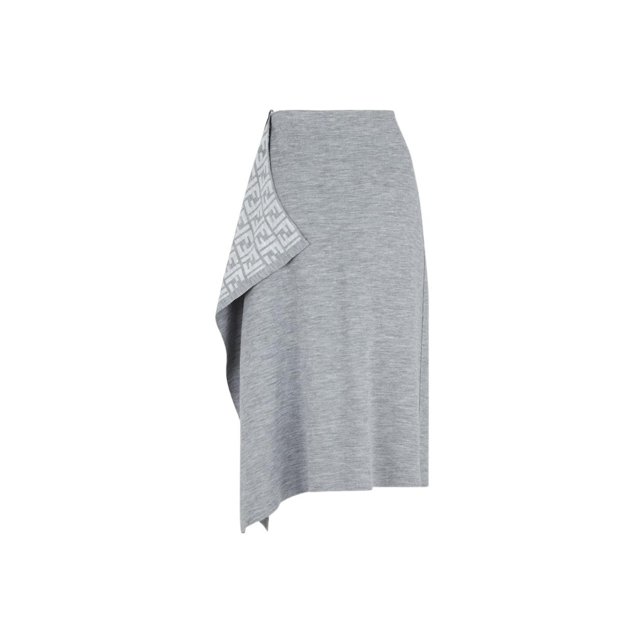 【送料&関税込】Fendi Asymmetrical Hem Midi Skirt FENDI Asymmetrical Hem Midi Skirt - POIZON
