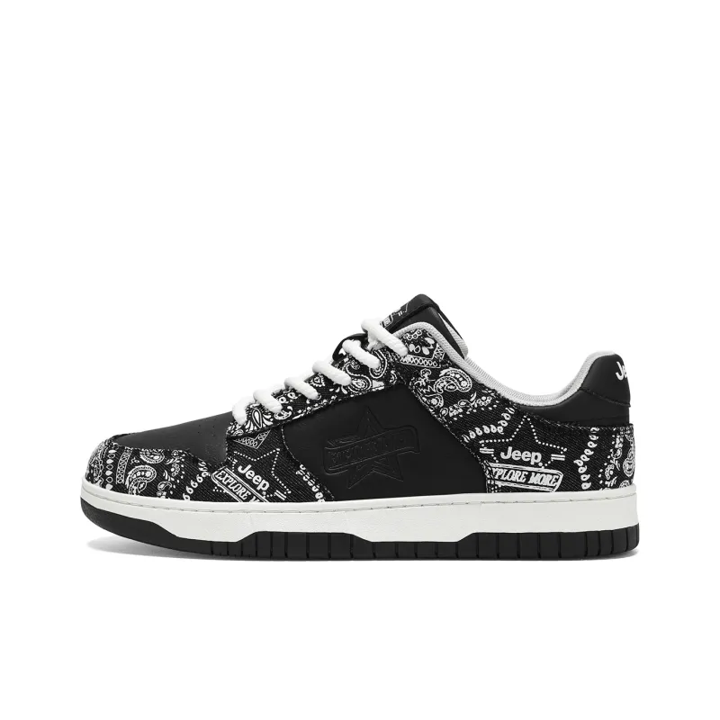 Jeep Height Increasing Abrasion Resistant Lightweight Breathable Slip Resistant Low Top Skateboard Shoes Men's-14