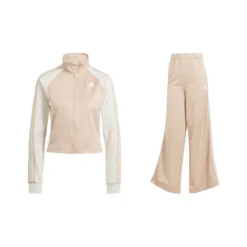 Adidas Teamsport Track Suit Casual Suit Women's Beige