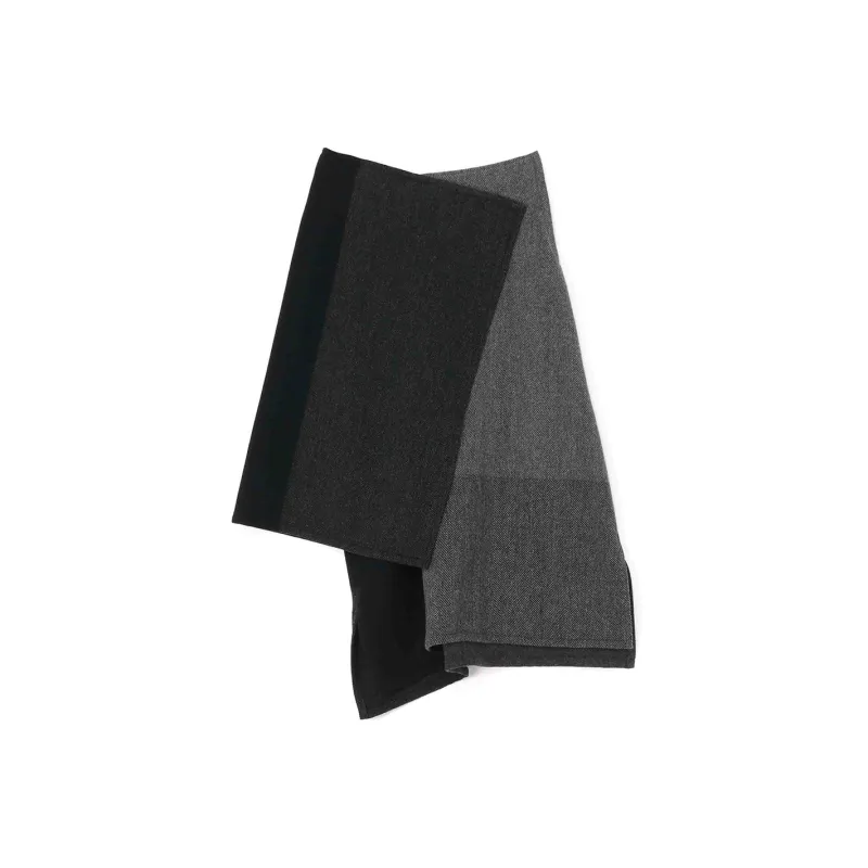 Yohji Yamamoto Casual Long Skirt Women's Black Gray-0