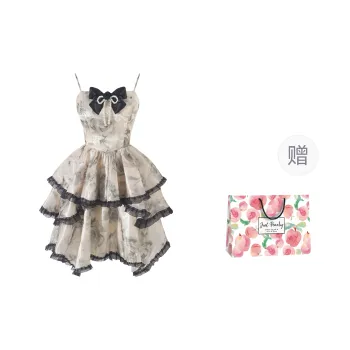 Qiuerle Slip Dress Women's Ink Wash Rose