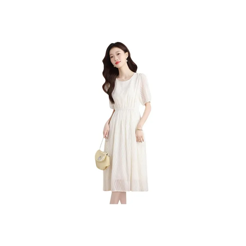 MJ Short Sleeved Dresses Women's Image Color-0