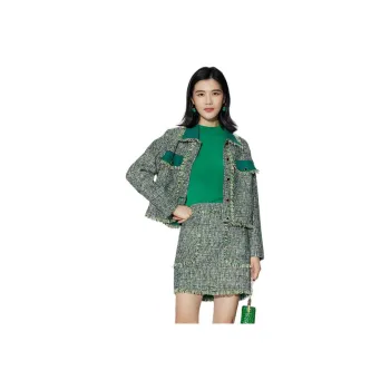 BBLLUUEE Skirt Set Women's Forest Green