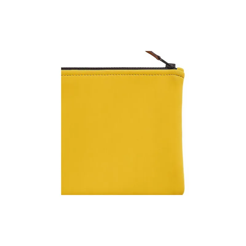 HERMES Neobain Waves Chamonix Calfskin Clutch Small Size Women's Yellow-3