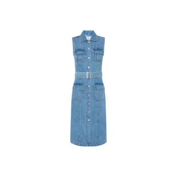 Pepe Jeans Sleeveless Dress Women's Blue