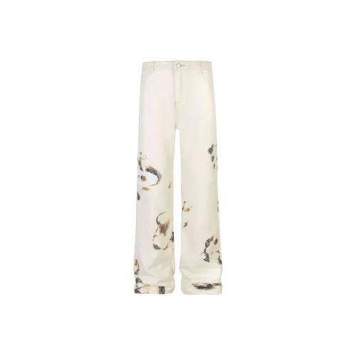 DanerWang Jeans Women's Apricot