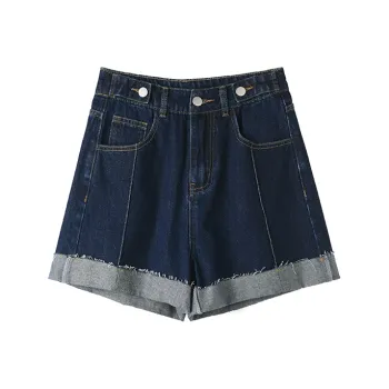 HIPPIEMISS Denim Shorts Women's Dark Blue
