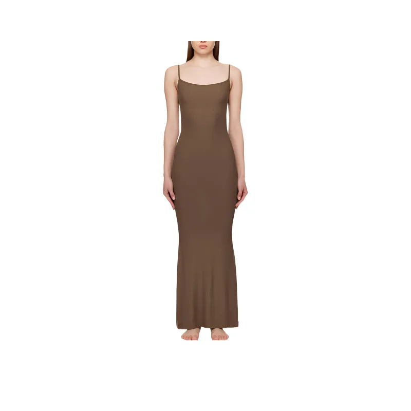 SKIMS Slip Dresses Women's Dark Brown-0