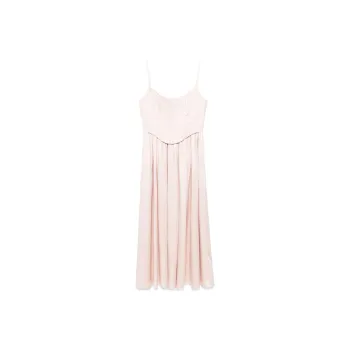 Zimmermann Pleated Flared Slip Dress