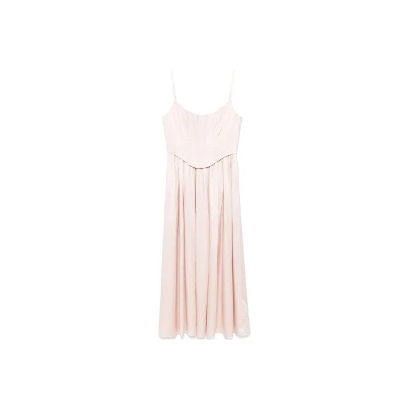 Zimmermann Pleated Flared Slip Dress-0