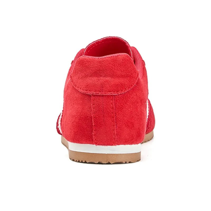 La Chapelle Anti Slip Wear Resistant Low Top Casual Shoes Women's Red-5
