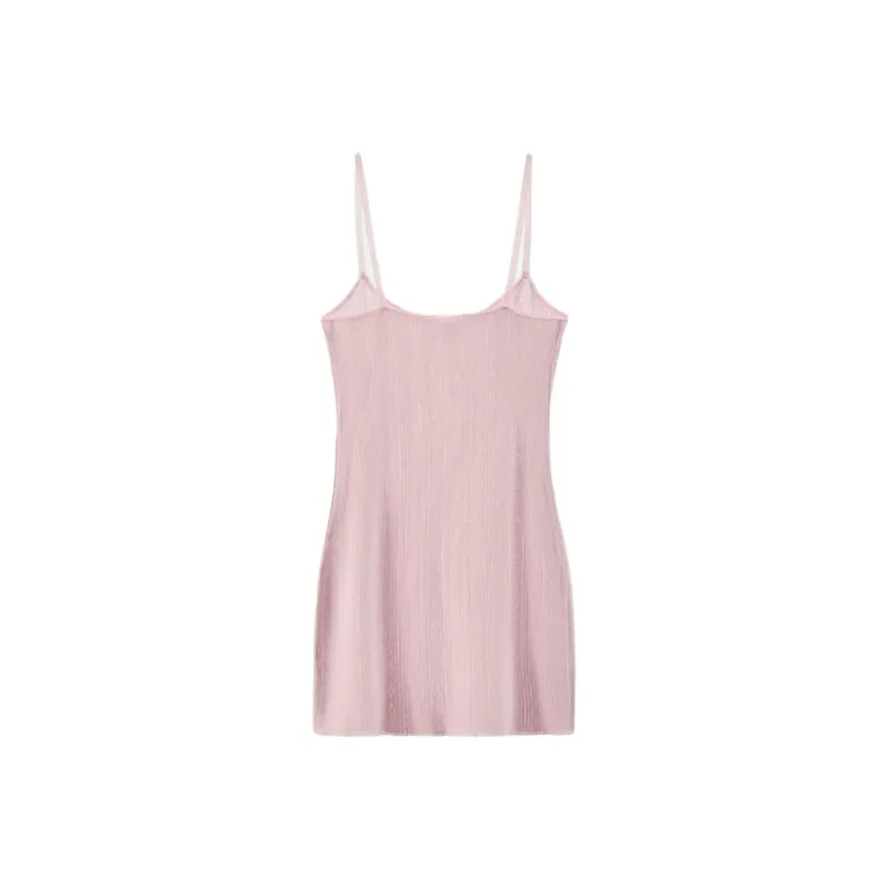 ZARA Slip Dress Women's Light Pink Red-1