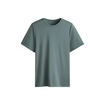 H&M T Shirts Men Turquoises