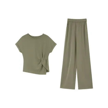 VIMLY Casual Suit Women's Pea Green