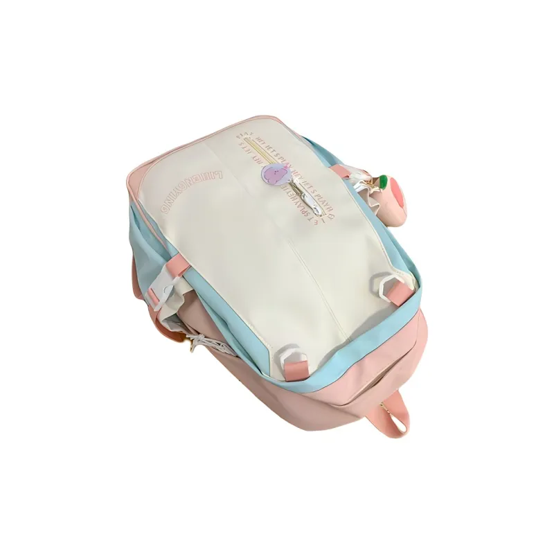 CARTELO Nylon Backpack Large Size Women's Multicolor-3