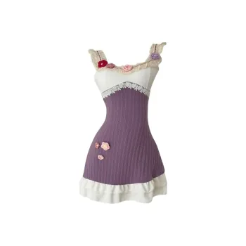 YGPRW Sleeveless Dresses Women's Purple