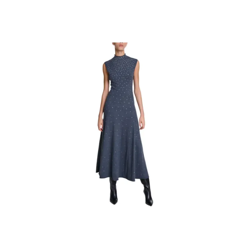 Maje Rhinestone embellished Maxi Dress-0
